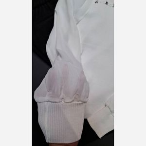 فروش اینترنتی بلوز بافت ریز  آستین حریر