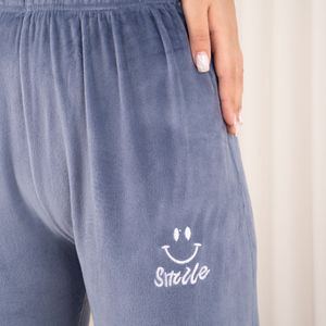 خرید آنلاین شلوار مخمل طرح لبخند