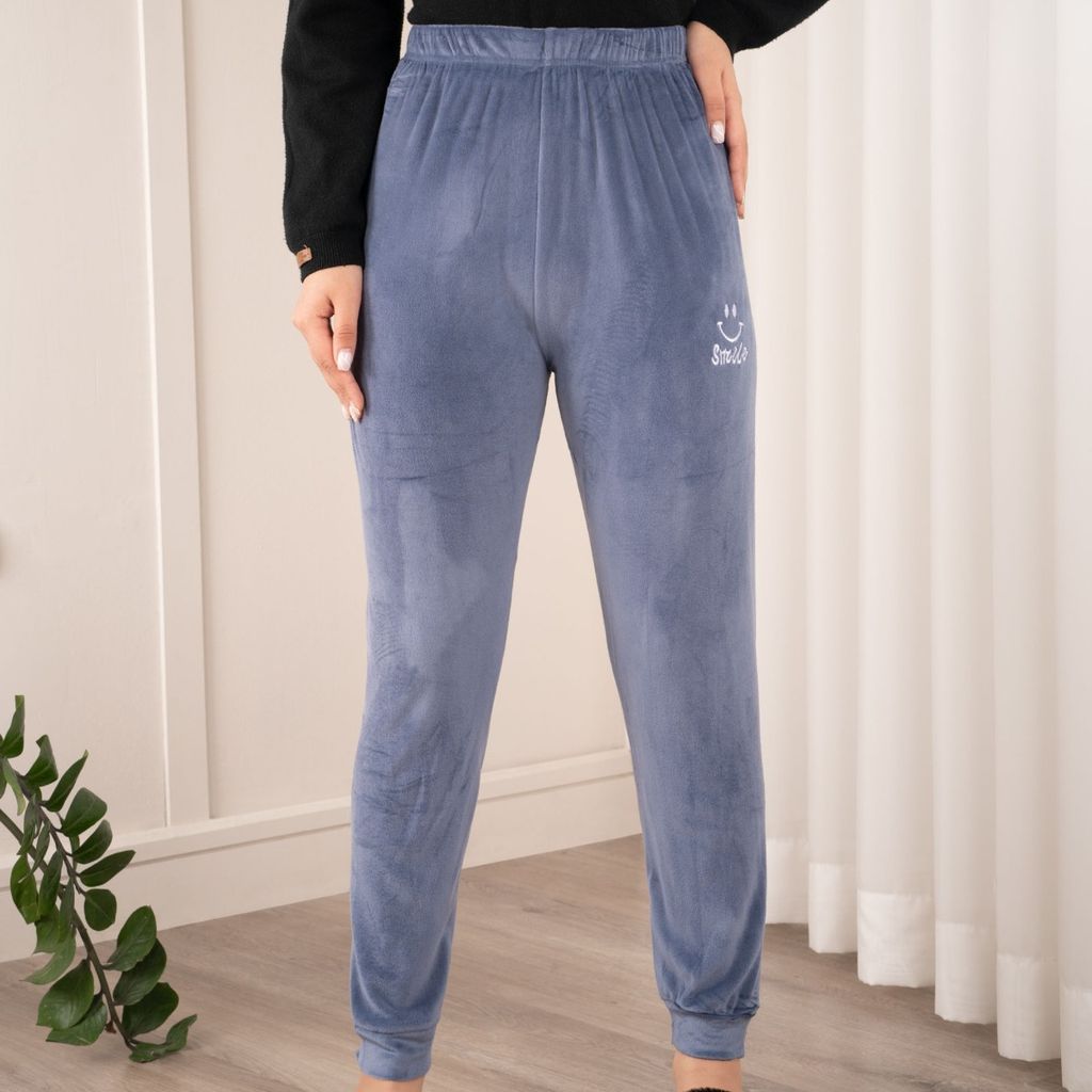 خرید اینترنتی شلوار مخمل طرح لبخند