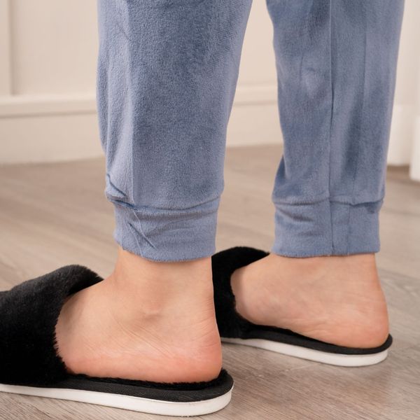 شلوار مخمل طرح لبخند