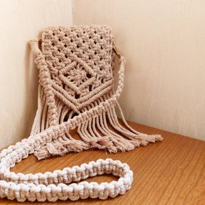 کیف مکرومه زنانه مدل ماهگون