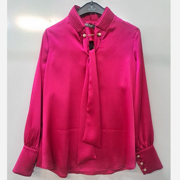 شومیز  یقه کرواتی