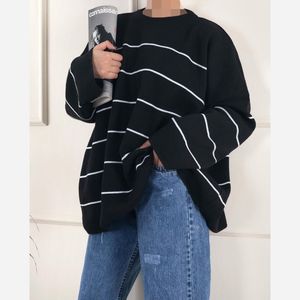 بلوز بافت لانگ راه راهج