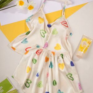 ست تاپ وشورتک ساتن