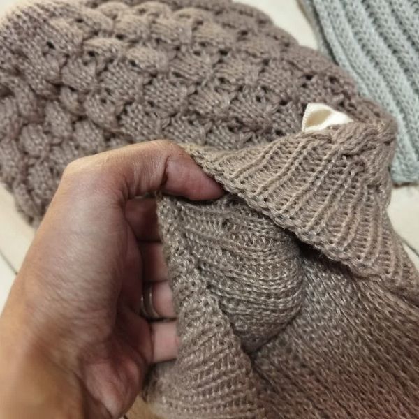 کلاه و شالگردن دخترانه بافت دو لایه bf7t