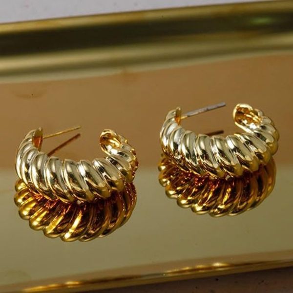 گوشواره حلقه ای زنانه مدل مارپیچ - accessory_vay - Gosh 044