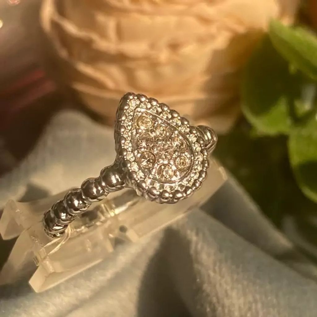 خرید آنلاین انگشتر زنانه مدل اشک - accessory_vay - Angoshtar 012