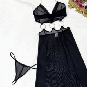 فروش اینترنتی لباس خواب بلند حلقه دار