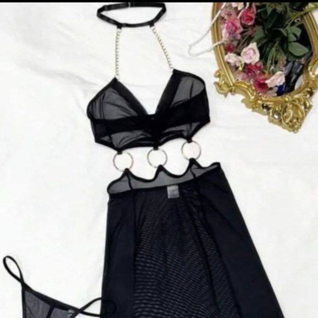 خرید اینترنتی لباس خواب بلند حلقه دار