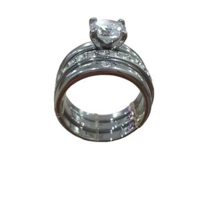 خرید آنلاین انگشتر زنانه پک ستایی تک نگین - accessory_vay - Angoshtar 019