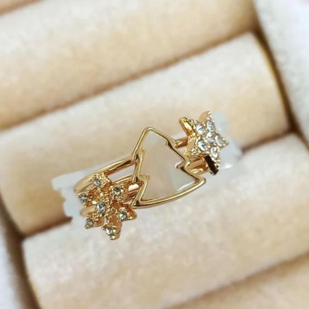 خرید انلاین انگشتر زنانه مدل ستاره پک سه تایی - accessory_vay - Angoshtar 021