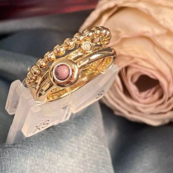 انگشتر زنانه مدل پک 3 تایی توپی - accessory_vay - Angoshtar 024