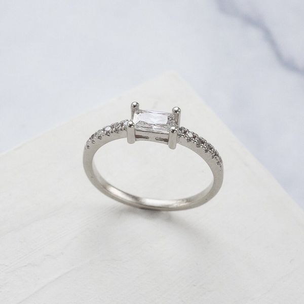 انگشتر زنانه مدل تک نگین - accessory_vay - Angoshtar 029