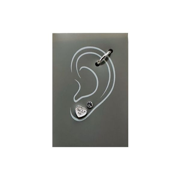 ایرکاف زنانه مدل پک سه تایی طرح قلب - accessory_vay - earkaf 002