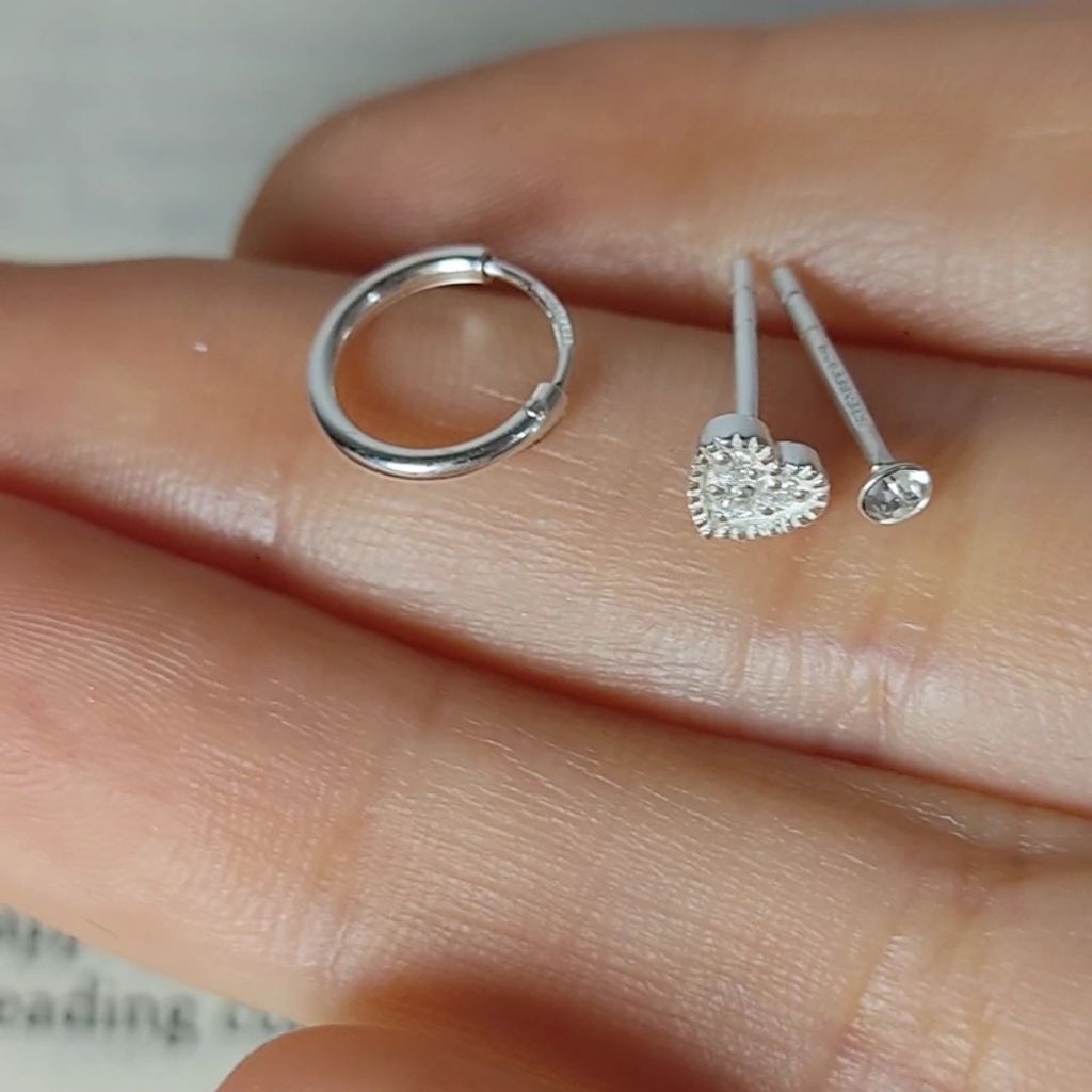 فروش اینترنتی ایرکاف زنانه مدل پک سه تایی طرح قلب - accessory_vay - earkaf 002