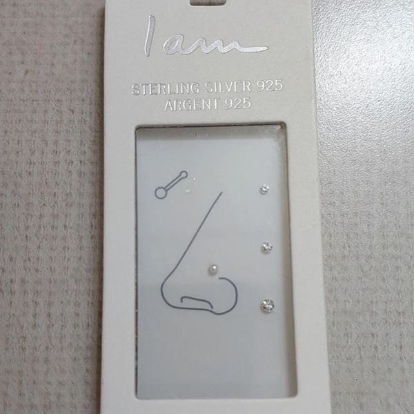 پیرسینگ بینی نقره زنانه مدل پک 4 تایی - accessory_vay - earkaf 007