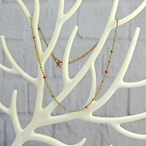 مشخصات پابند زنانه مدل مهره های رنگی - accessory_vay - paband 007