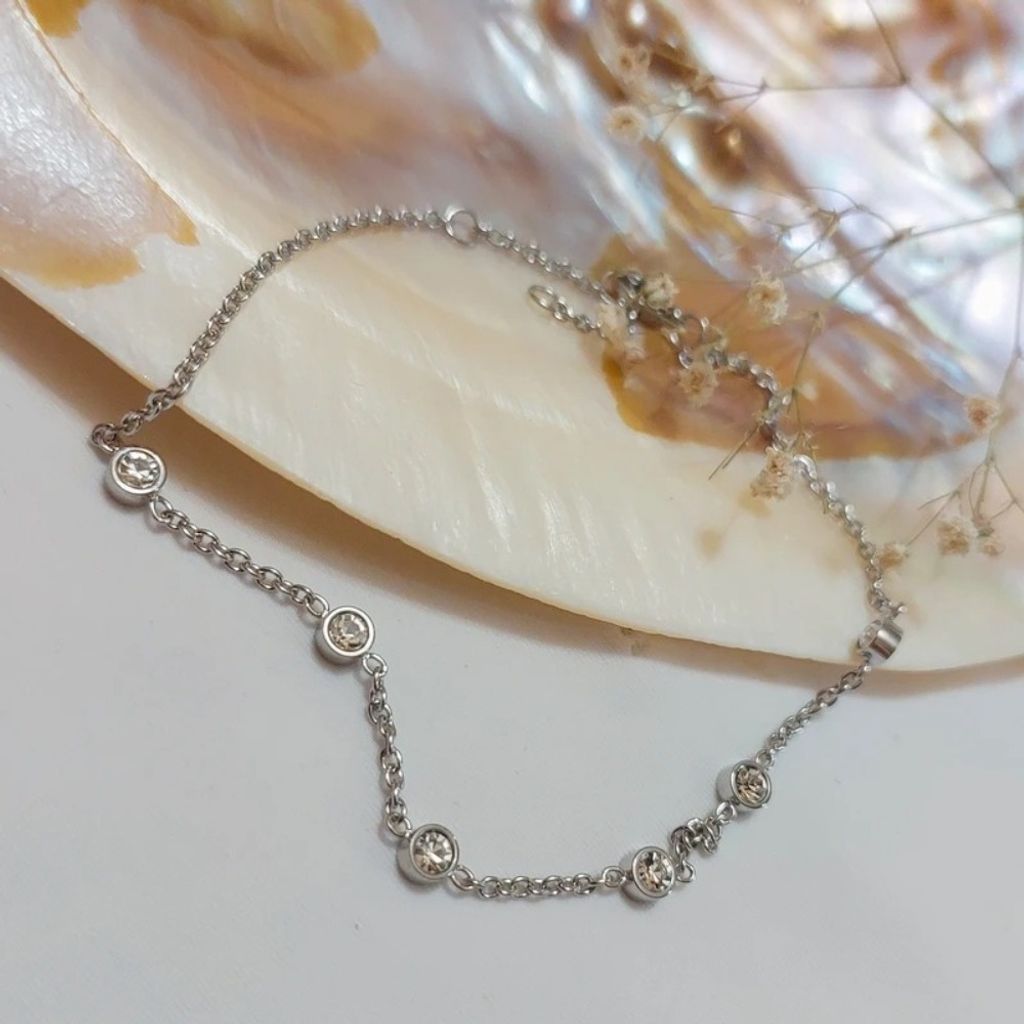 قیمت پابند زنانه مدل نگینی - accessory_vay - paband 008