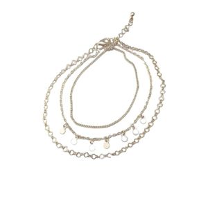 پابند زنانه مدل سه لاین آویز سکه ای - accessory_vay - paband 015