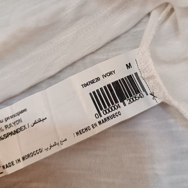 تیشرت زنانه سفید نگین دار وارداتی