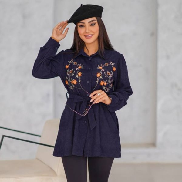 مانتو مخمل کبریتی آدری