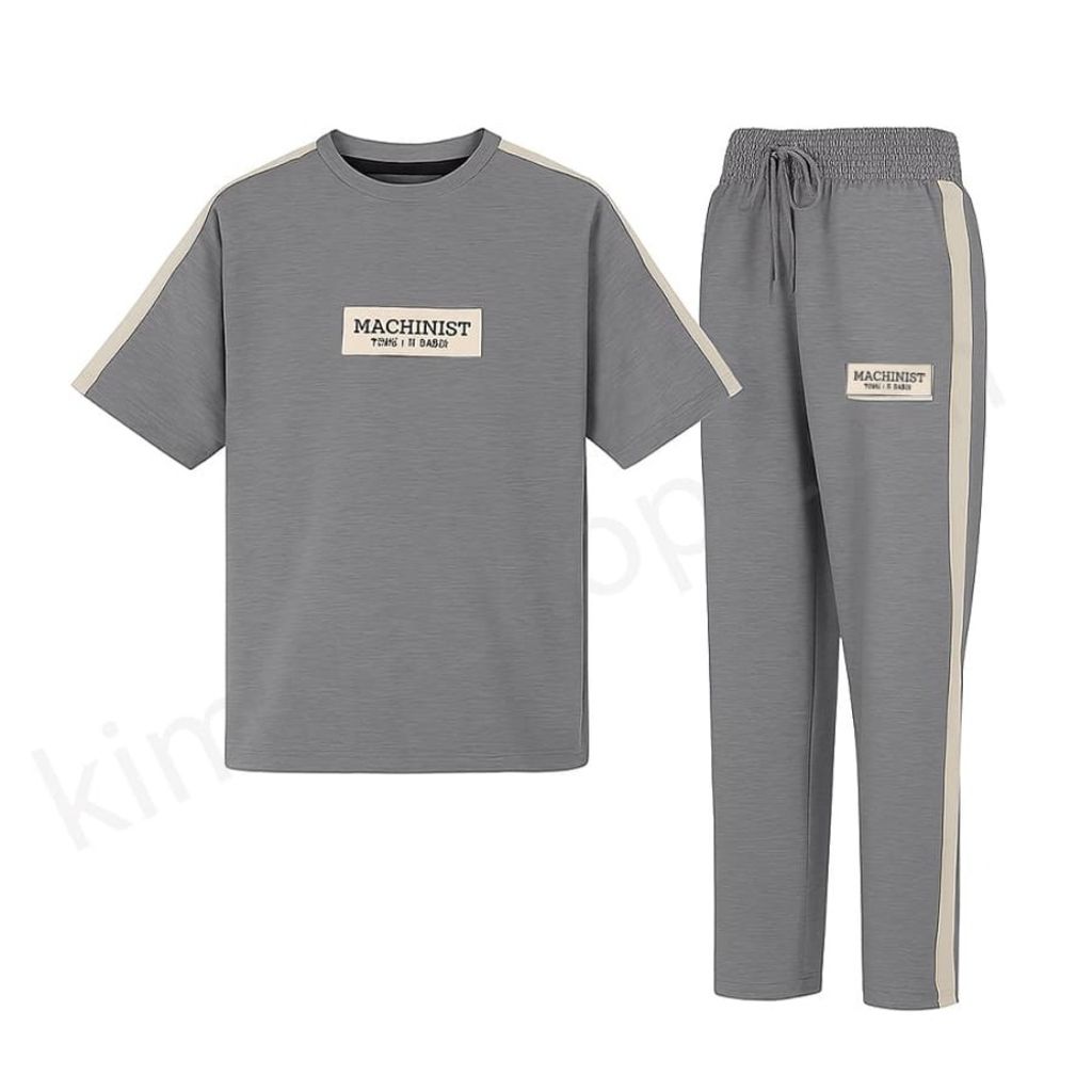 خرید انلاین ست تیشرت و شلوار مردانه لانگ پنبه ملانژ