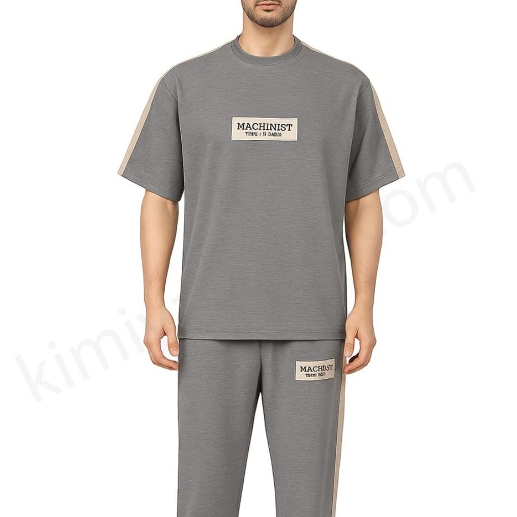 قیمت ارزان ست تیشرت و شلوار مردانه لانگ پنبه ملانژ