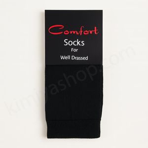 مشخصات جوراب حوله ای مردانه کامفورت رنگ مشکی با تضمین کیفیت
