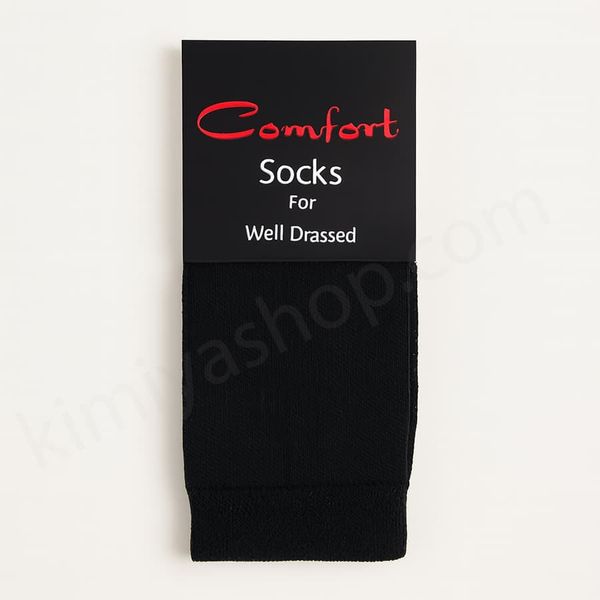 جوراب حوله ای مردانه کامفورت رنگ مشکی با تضمین کیفیت