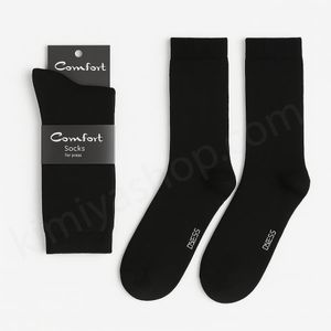 جوراب حوله ای مردانه کامفورت رنگ مشکی با تضمین کیفیت