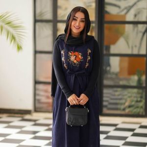 فروش اینترنتی سارافون مخمل کبریتی آگرین