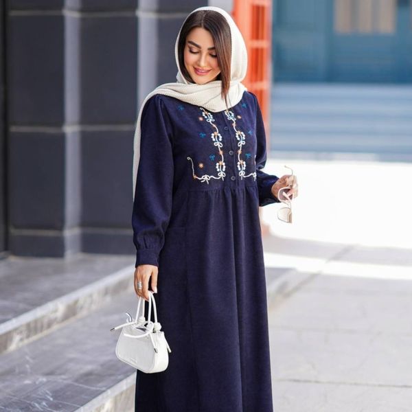 پیراهن مخمل کبریتی مهسا