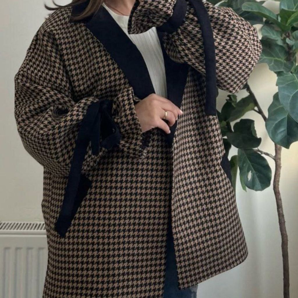 قیمت ارزان مانتو پاییزی شکلات