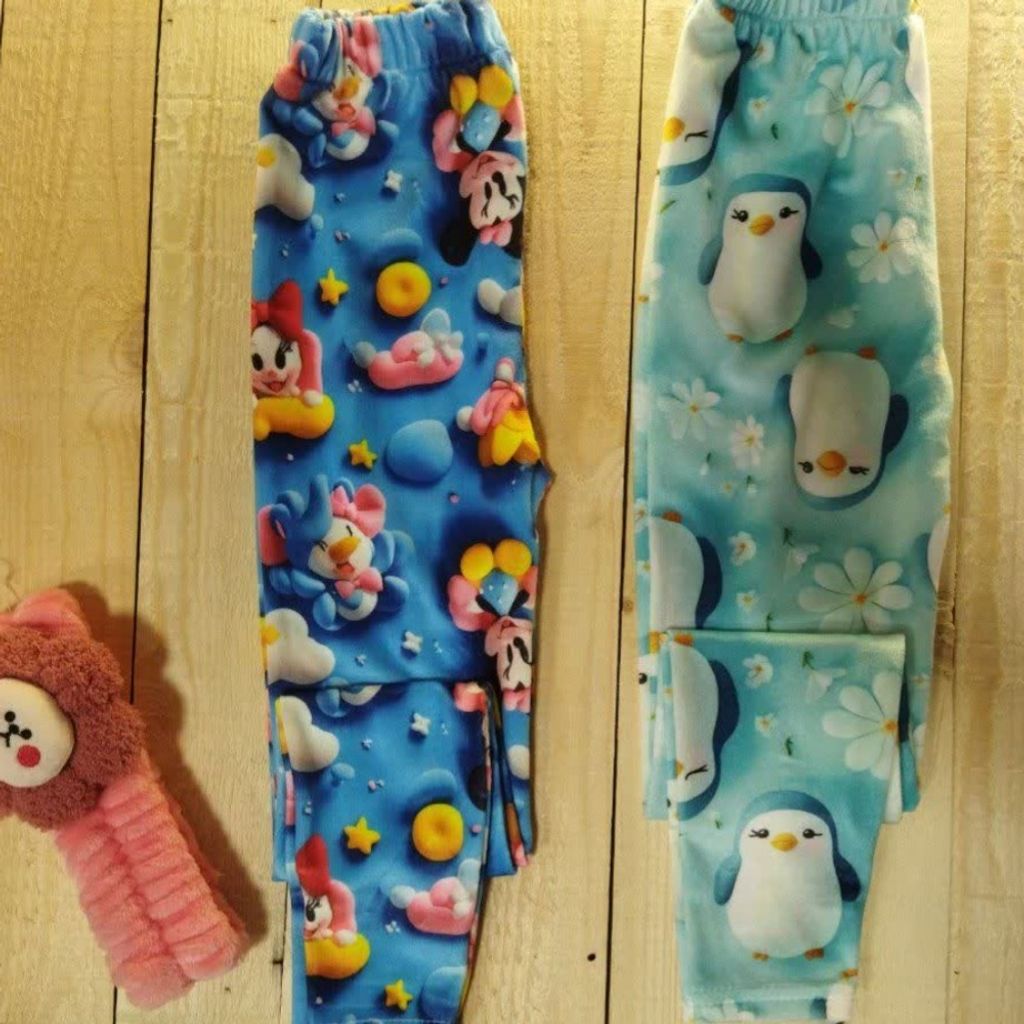 مشخصات شلوار مخمل سه بعدی دخترانه سایز 70