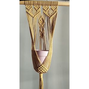 اویز گلدان مکرومه دیزاین خانه