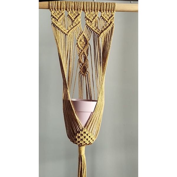 اویز گلدان مکرومه دیزاین خانه