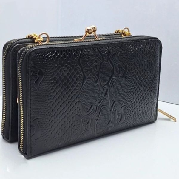 کیف مجلسی زنانه مدل آهو طرح پوست ماری