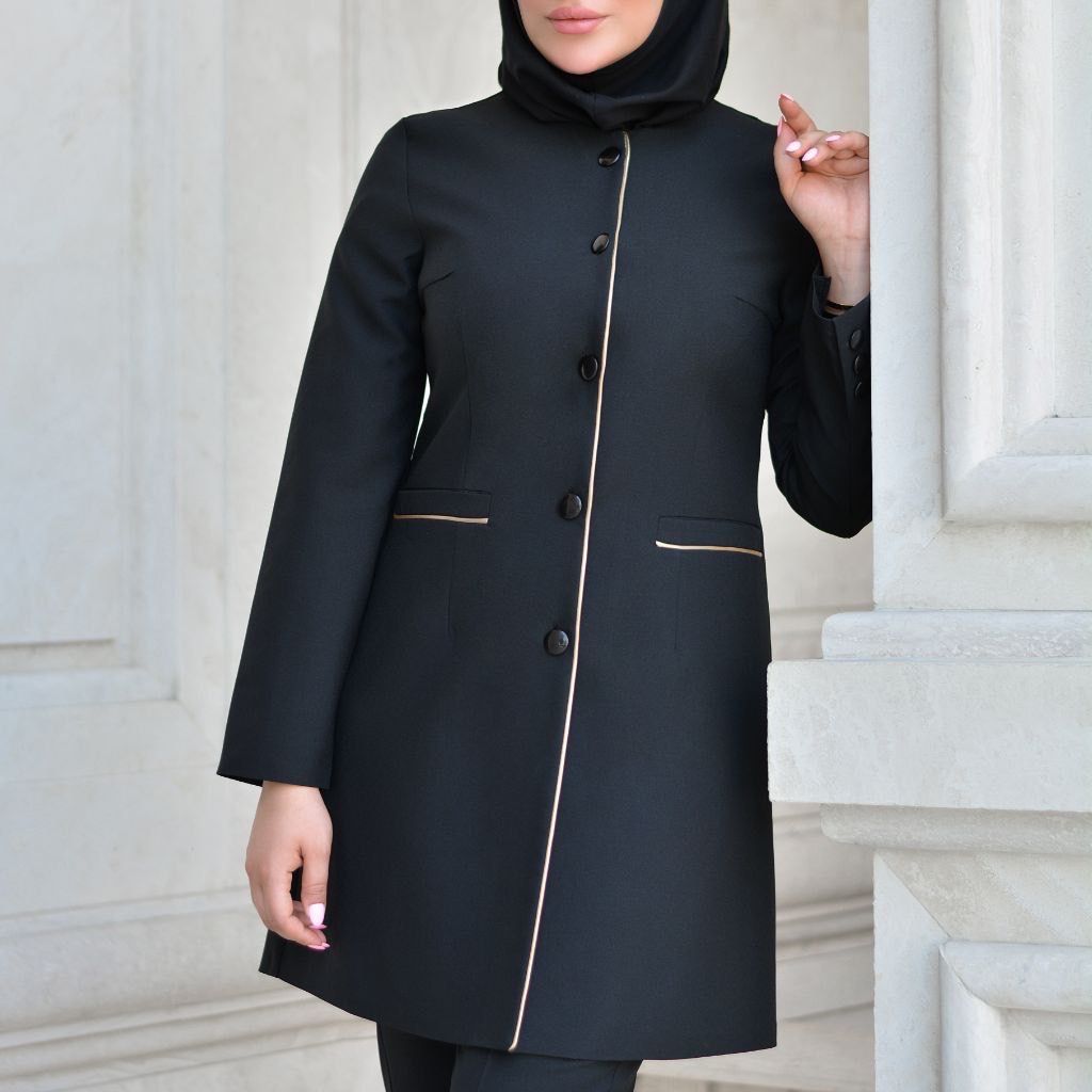 مشخصات مانتو شلوار اداری سولماز