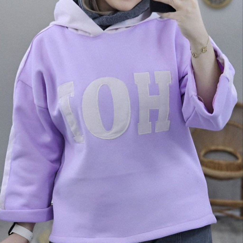 قیمت ارزان هودی دخترانه و زنانه طرح پاستیلی ویدا