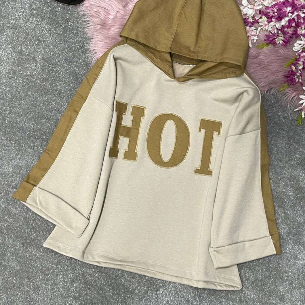 خرید آنلاین هودی دخترانه و زنانه طرح پاستیلی ویدا