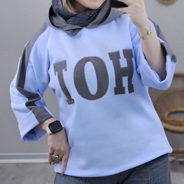 هودی دخترانه و زنانه طرح پاستیلی ویدا