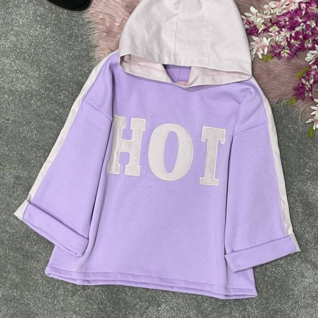 فروش اینترنتی هودی دخترانه و زنانه طرح پاستیلی ویدا