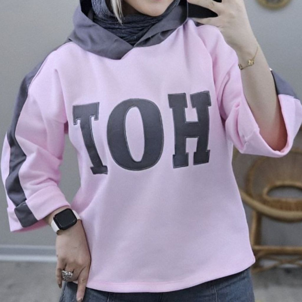 خرید اینترنتی هودی دخترانه و زنانه طرح پاستیلی ویدا