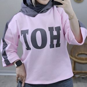 خرید اینترنتی هودی دخترانه و زنانه طرح پاستیلی ویدا