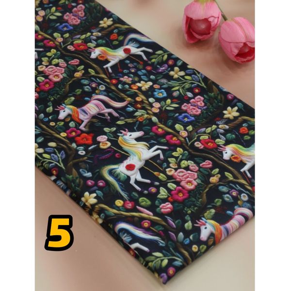 پارچه تریکو لاکراه چاپ دیجیتال درجه یک