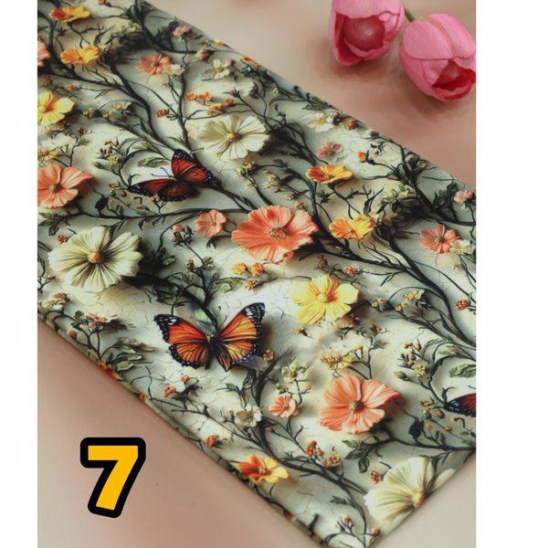 پارچه تریکو لاکراه چاپ دیجیتال درجه یک