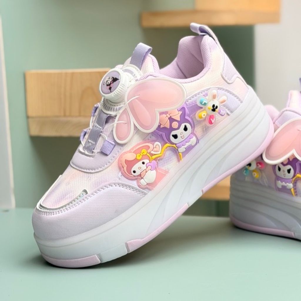 خرید اینترنتی قیمت کتونی اسکیتی چراغدار طرح کرومی ملودی از KAKA کد 4072702