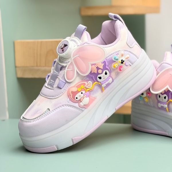 کتونی اسکیتی چراغدار طرح کرومی ملودی از KAKA کد 4072702