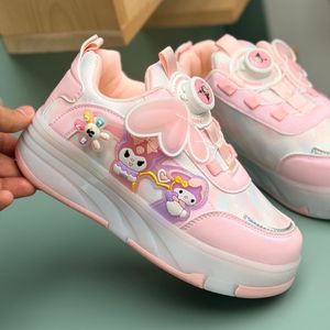 خرید اینترنتی قیمت کتونی اسکیتی چراغدار طرح کرومی ملودی از KAKA کد 4072702