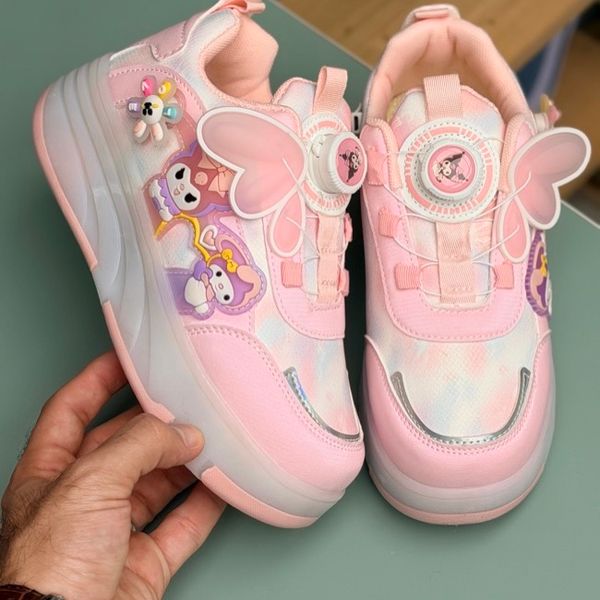 کتونی اسکیتی چراغدار طرح کرومی ملودی از KAKA کد 4072702